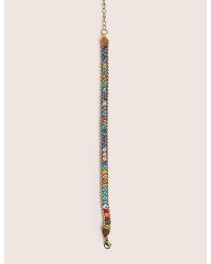 Public Desire Multi Coloured Diamante Bracelet - Natural