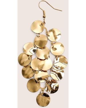 Public Desire Gold Plated Chandelier Droplet Earrings - Natural