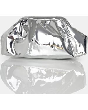 Public Desire The Project Silver Iridescent Metallic Clutch Bag - Multicolour