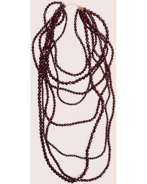 Public Desire Multi Layered Beaded Necklace - Pink
