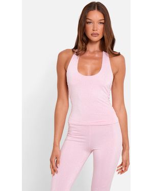 Public Desire Hotfix Halterneck Luxe Slinky Top Pink