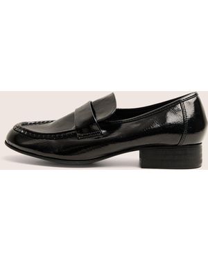 Public Desire Haboo Black Loafers - Multicolour