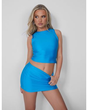 Public Desire Second Skin Sleevess Top Turquoise - Blue