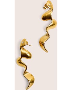 Public Desire Abstract Swirl Earrings - Natural
