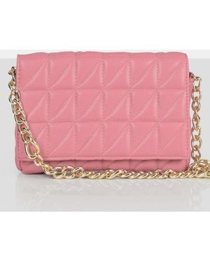 Public Desire The Kahlo Pink Gold Chain Shoulder Mini Bag