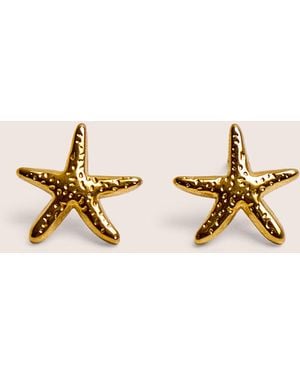 Public Desire Mini Star Fish Stud Earrings - Natural