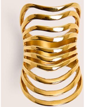 Public Desire Stacked Gold Ring - Natural
