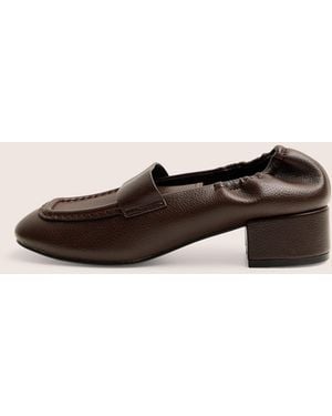 Public Desire Kelsy Brown Loafers - Natural