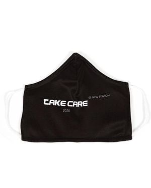 Public Desire Black Take Care Slogan Fashion Face Mask