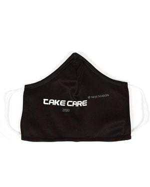 Public Desire Black Take Care Slogan Fashion Face Mask