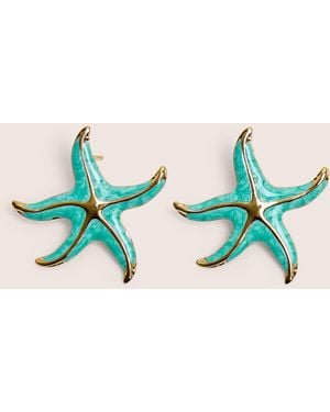 Public Desire Blue Starfish Earring With Gold Detail