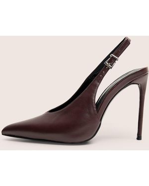 Public Desire Tatti Burgundy Slingback Court Heel - Natural