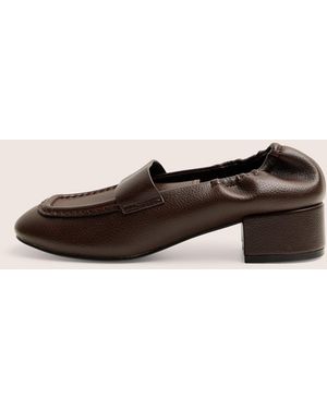Public Desire Kelsy Brown Loafers - Natural