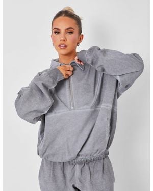 Public Desire Relaxed Fit Cuffed Joggers Co-ord Washed Grey