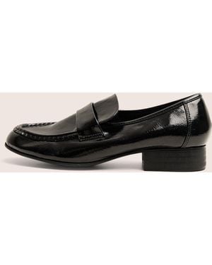 Public Desire Haboo Black Loafers - Multicolour