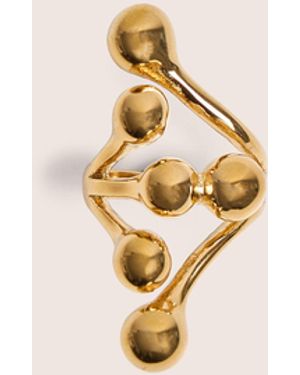 Public Desire Layered Round Ball Detail Ring - Natural