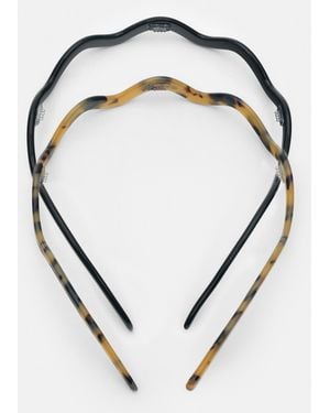 Pull&Bear 2-Pack Of Rigid Headbands - Blue