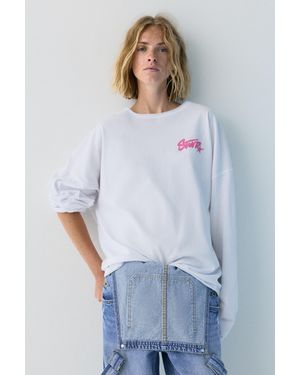 Pull&Bear Stwd T-Shirt With Seams - White