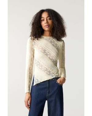 Pull&Bear Lace Top - Natural