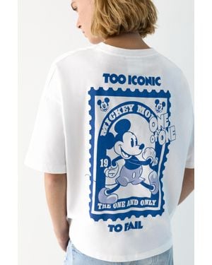 Pull&Bear Mickey Mouse T-Shirt - White