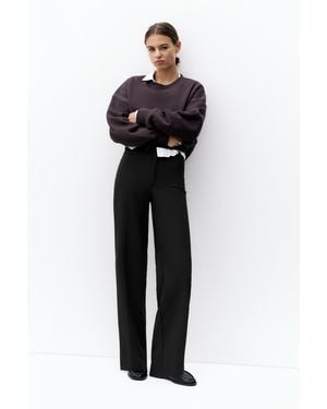 Pull&Bear Darted Smart Trousers - Blue
