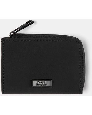 Pull&Bear Nylon Coin Purse - Black