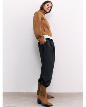 Pull&Bear Cowboy Ankle Boots - White