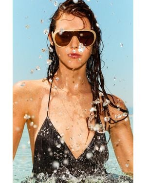 Pull&Bear Piloten-Sonnenbrille Aus Kunststoff - Blau
