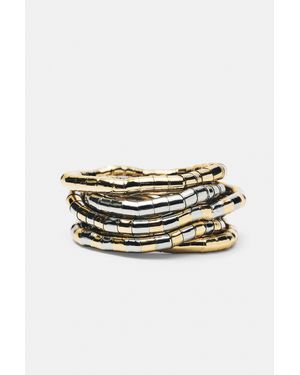 Pull&Bear Pack Elastische Armbänder, Metallisiert - Mettallic