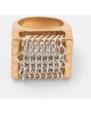 Pull&Bear Chain Ring - White