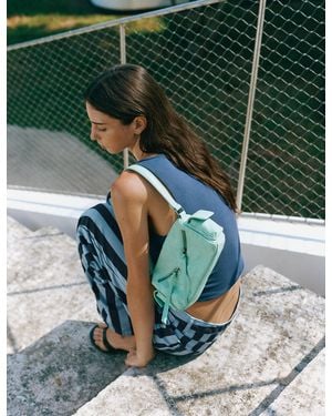 Pull&Bear Schultertasche Mit Mehreren Fächern Und Reißverschlüssen - Grün