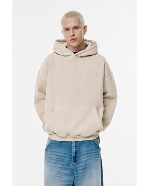 Pull&Bear Stwd Washed Hoodie - Natural
