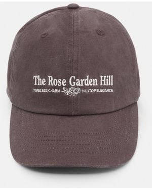 Pull&Bear Embroidered Cap - Brown