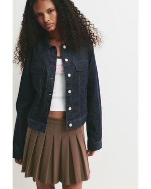 Pull&Bear Pleated Mini Skirt - Brown
