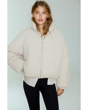 Pull&Bear High-Neck Puffer Jacket - Multicolour