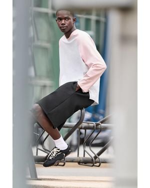 Pull&Bear Raglan Sleeve T-Shirt - Grey