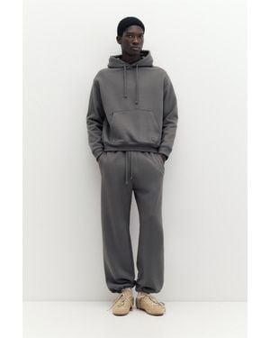 Pull&Bear Basic-Baggy-Trainingshose - Grau