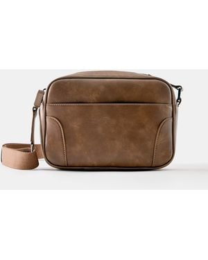 Pull&Bear Umhängetasche Im Used-Look - Braun