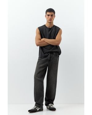 Pull&Bear Straight-Leg Jeans - Black