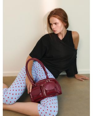 Pull&Bear Multipocket Shoulder Bag - Red