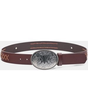 Pull&Bear Montserrat Messeguer 100% Leather Belt - Brown