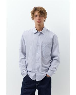 Pull&Bear Long Sleeve Shirt - Grey