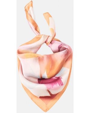 Pull&Bear Satin-Halstuch Mit Blumen - Pink
