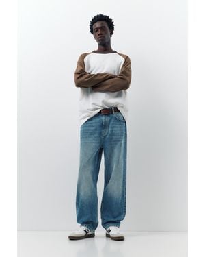 Pull&Bear Baggy Jeans - Blue