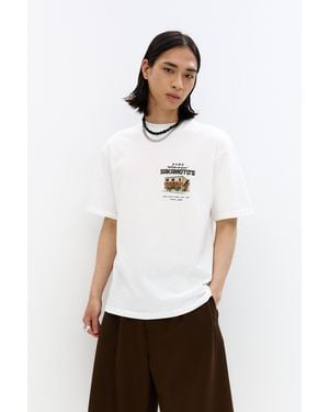 Pull&Bear Sakamoto T-Shirt - White
