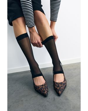 Pull&Bear Absatzschuhe Mit Offener Ferse Und - Weiß