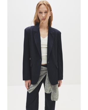 Pull&Bear Basic Blazer - Blue