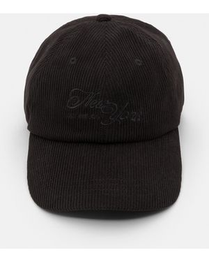 Pull&Bear Corduroy Cap - Black