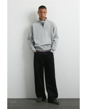 Pull&Bear Relaxed Fit Baggy Jeans - Grey
