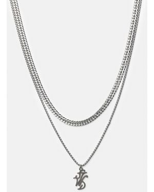 Pull&Bear 2-Pack Of Stwd Necklaces - Multicolour